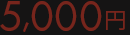 5,000円（税込）