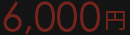 6,000円（税込）
